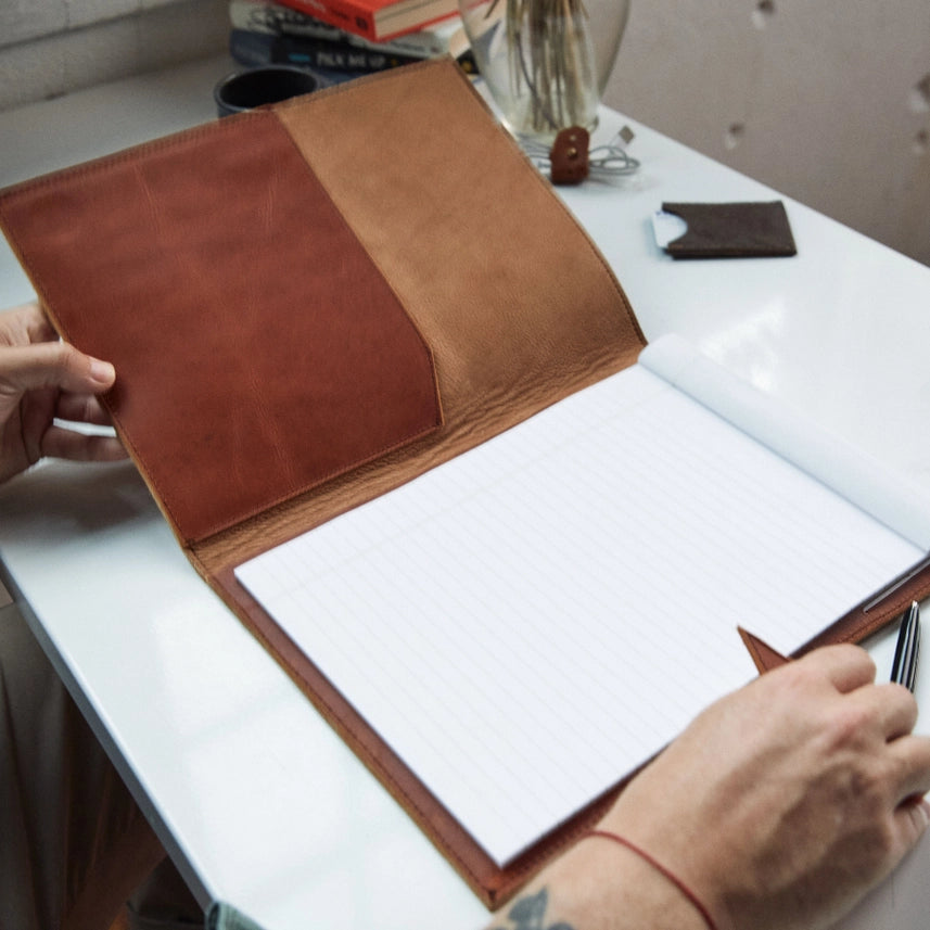 Streamlined Leather Padfolio