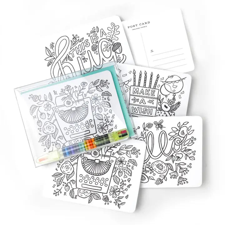 Creative Colorings Color - In Postcard Kit - Myth & Ink: Worlds of C.A. Smith
