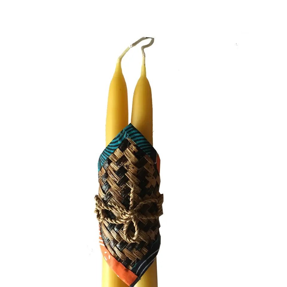 Natural Beeswax Taper Candles - Myth & Ink: Worlds of C.A. Smith