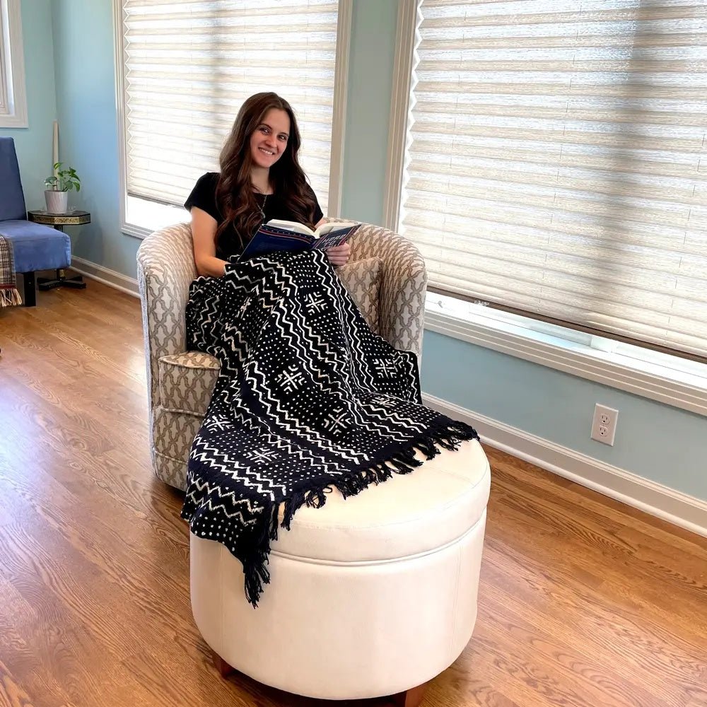 Shadow - Wrapped Onyx Throw - Myth & Ink: Worlds of C.A. Smith