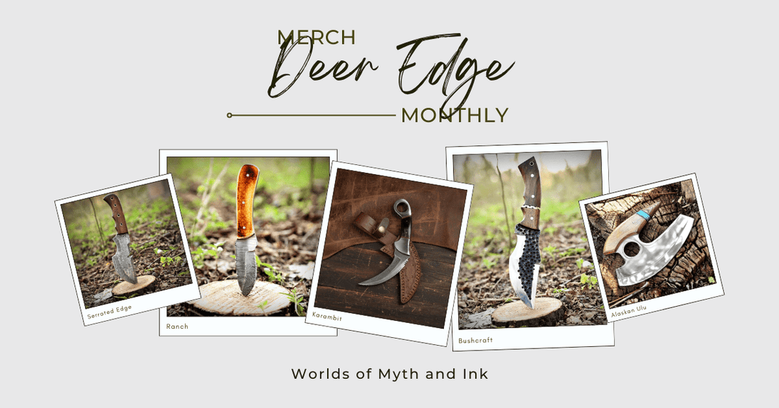 Merch Monthly: March | Arist Spotlight: DeerEdge - Myth & Ink: Worlds of C.A. Smith