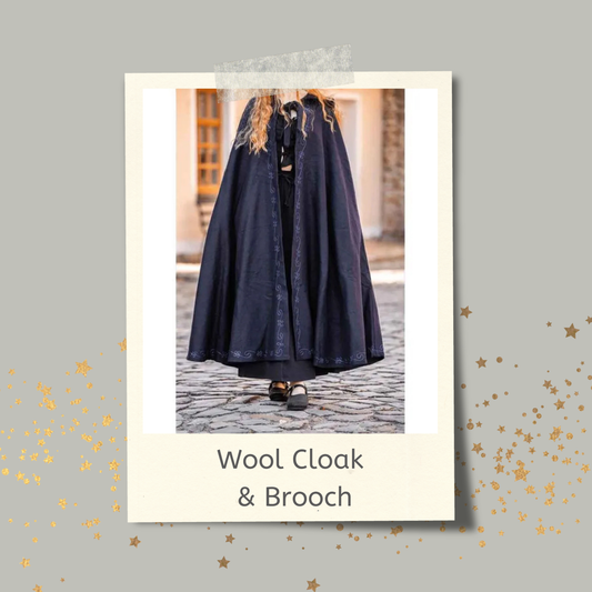Champions' Embroidered Blue Wool Cloak