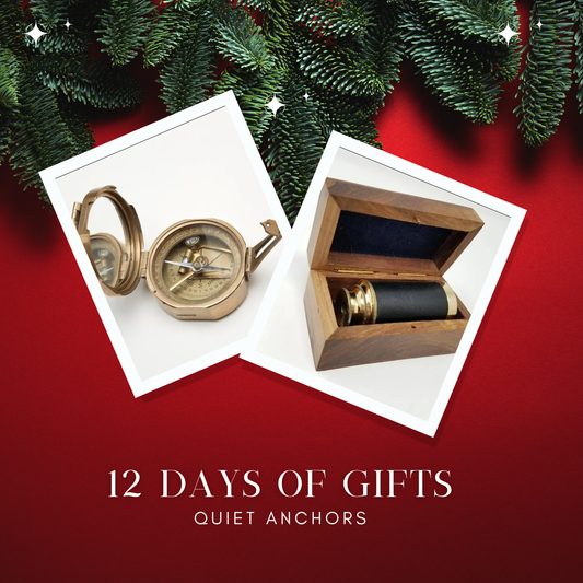 On the Fourth Day of Christmas, Leonard Gives... Brass Navigation Set: A Guild Leader's Quiet Anchors