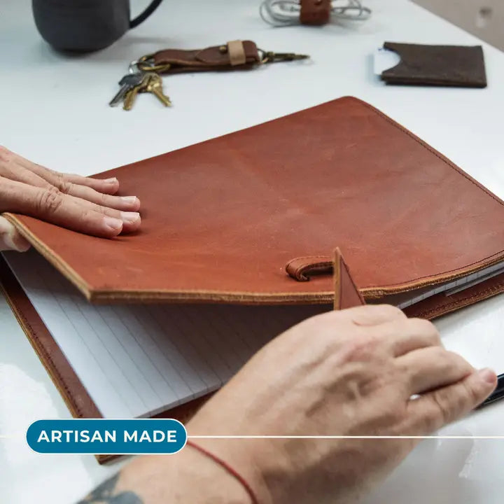 Streamlined Leather Padfolio