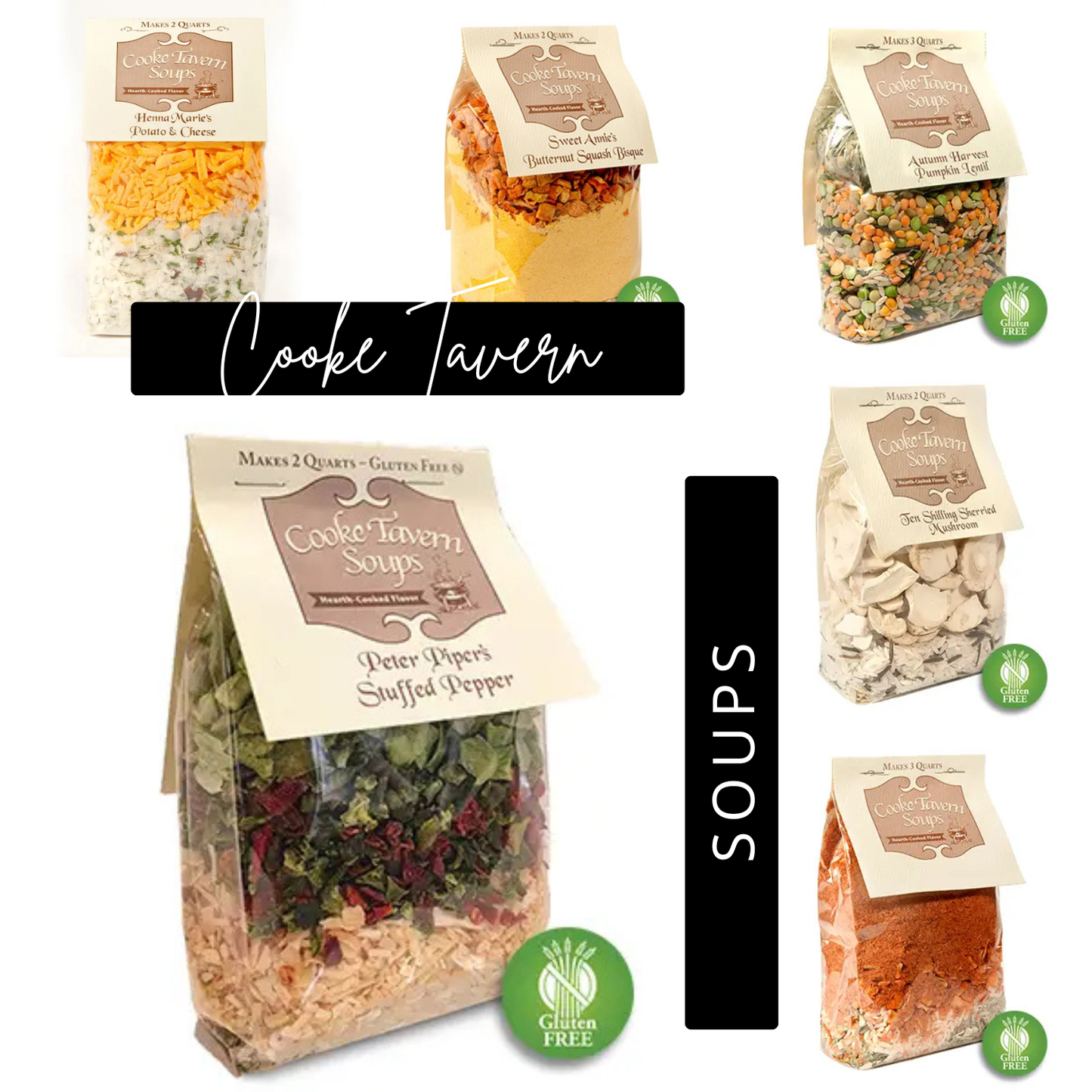 Cooke Tavern Soups: Family-Size Dry Soup Mixes