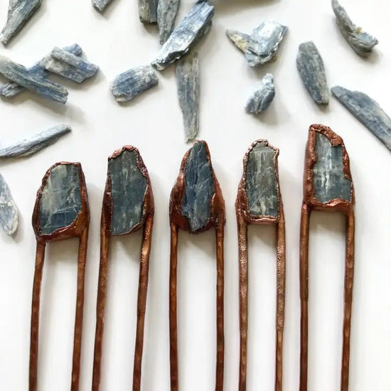 Aerow Gemstone Hairpins by Lexie Rundquist - Myth & Ink: Worlds of C.A. Smith