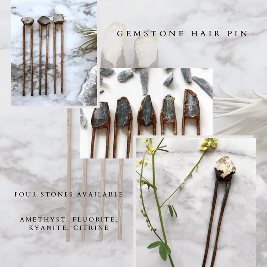 Aerow Gemstone Hairpins by Lexie Rundquist - Myth & Ink: Worlds of C.A. Smith