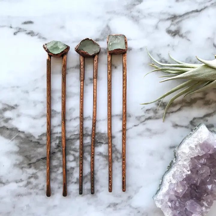 Aerow Gemstone Hairpins by Lexie Rundquist - Myth & Ink: Worlds of C.A. Smith