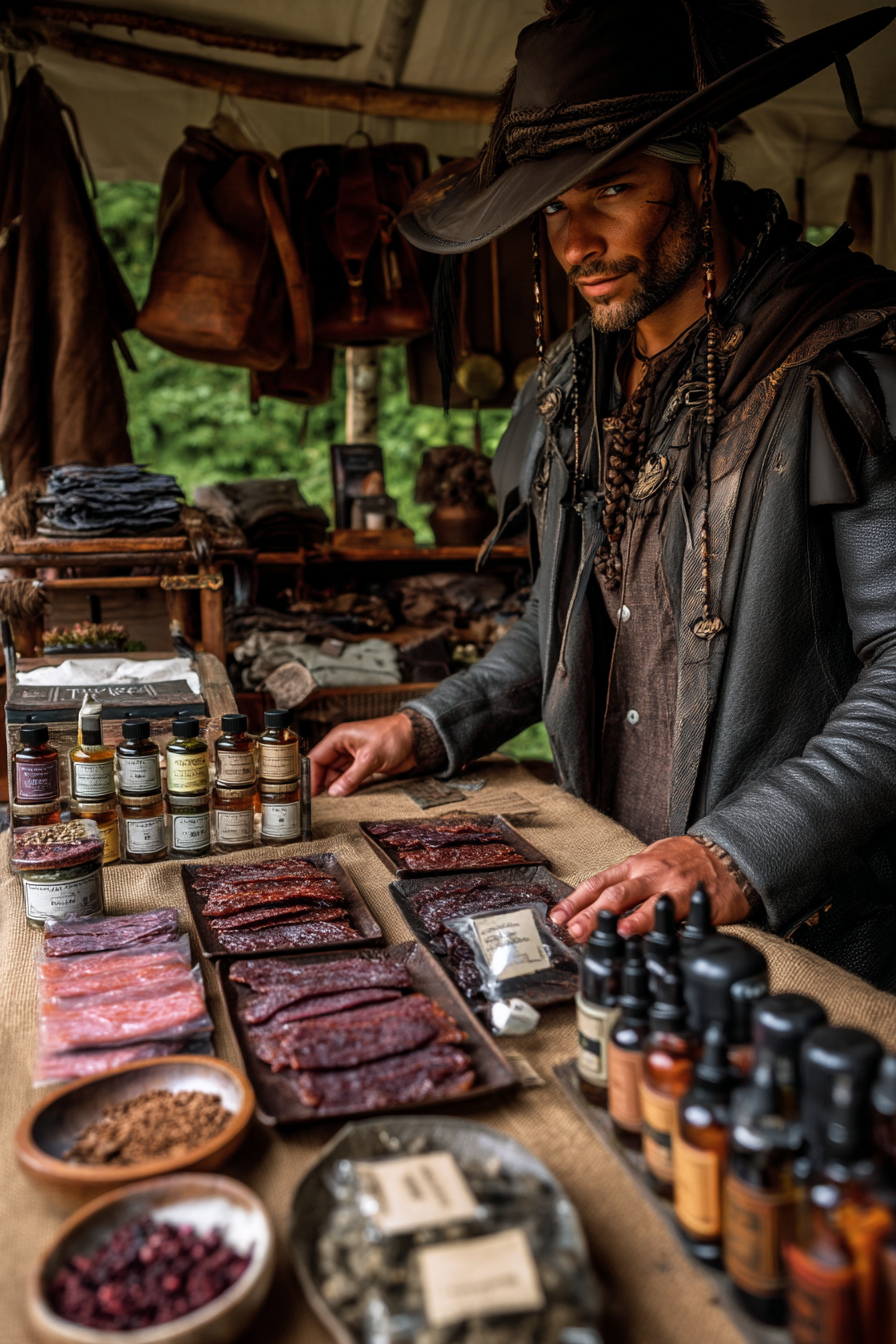 Allen Dawning shopping at Marchward Provisions