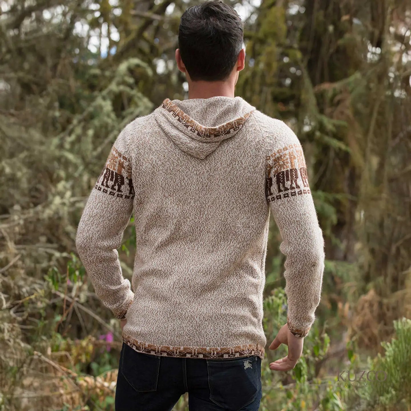 Alpaca Wool Zipped Cardigan - Andes Warm Traveler's Wrap - Myth & Ink: Worlds of C.A. Smith