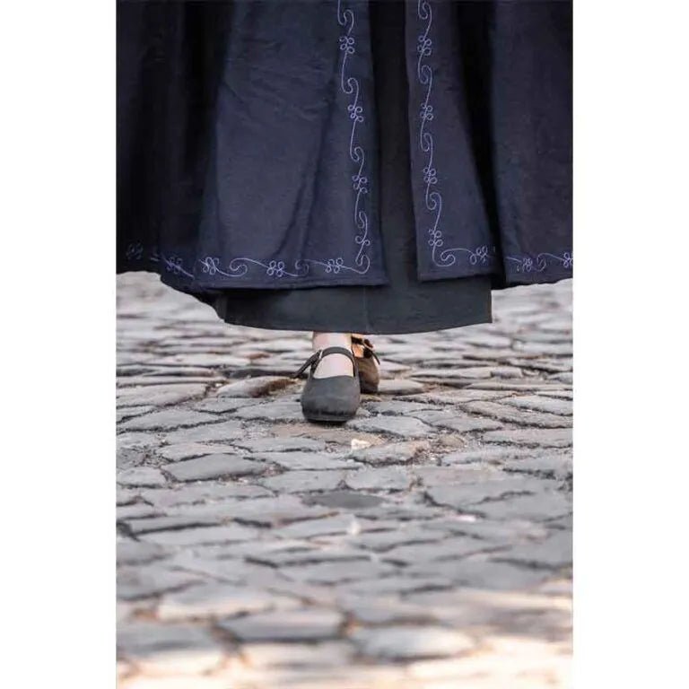 Champions' Embroidered Blue Wool Cloak - Myth & Ink: Worlds of C.A. Smith