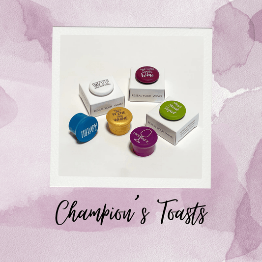 Champions' Toast Capabunga Wine Stoppers - Myth & Ink: Worlds of C.A. Smith