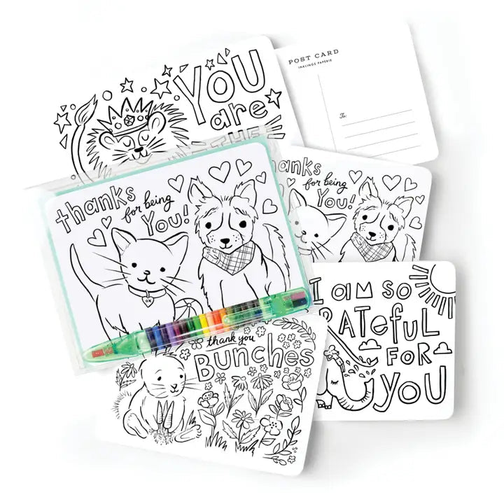 Creative Colorings Color - In Postcard Kit - Myth & Ink: Worlds of C.A. Smith