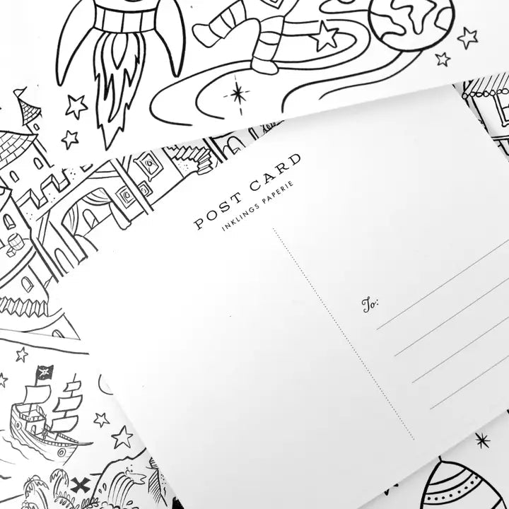Creative Colorings Color - In Postcard Kit - Myth & Ink: Worlds of C.A. Smith