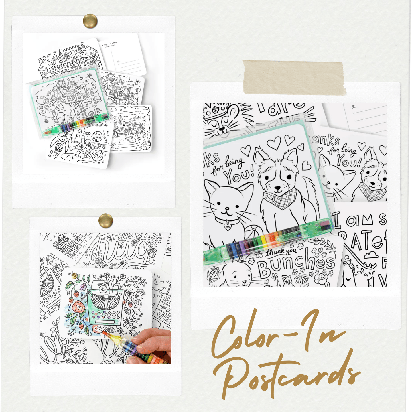 Creative Colorings Color - In Postcard Kit - Myth & Ink: Worlds of C.A. Smith