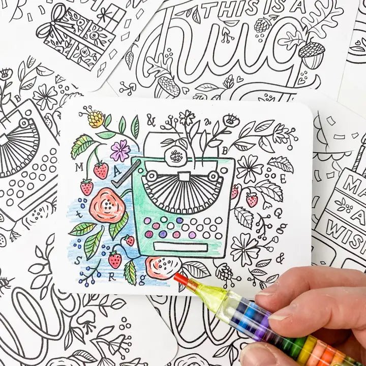 Creative Colorings Color - In Postcard Kit - Myth & Ink: Worlds of C.A. Smith