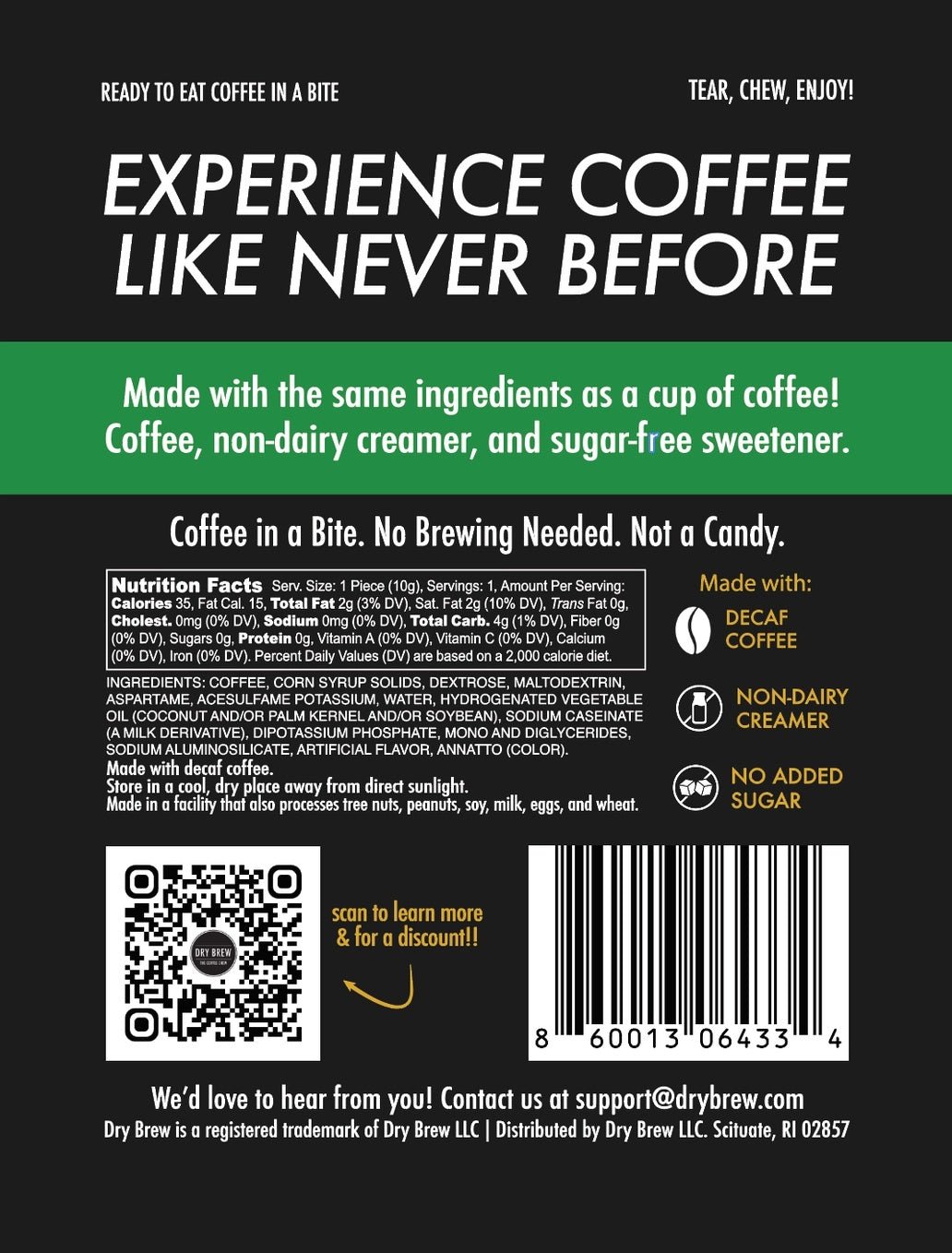 Deployable Caffeine Coffee Chews - Myth & Ink: Worlds of C.A. Smith