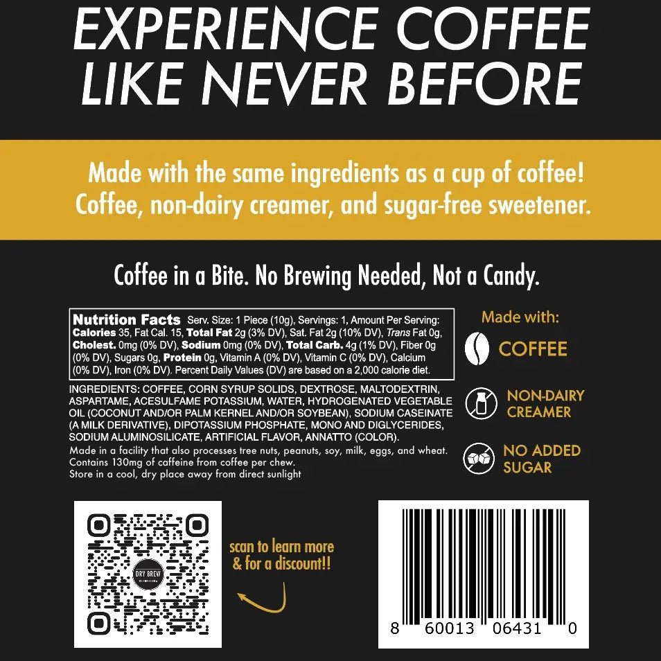 Deployable Caffeine Coffee Chews - Myth & Ink: Worlds of C.A. Smith