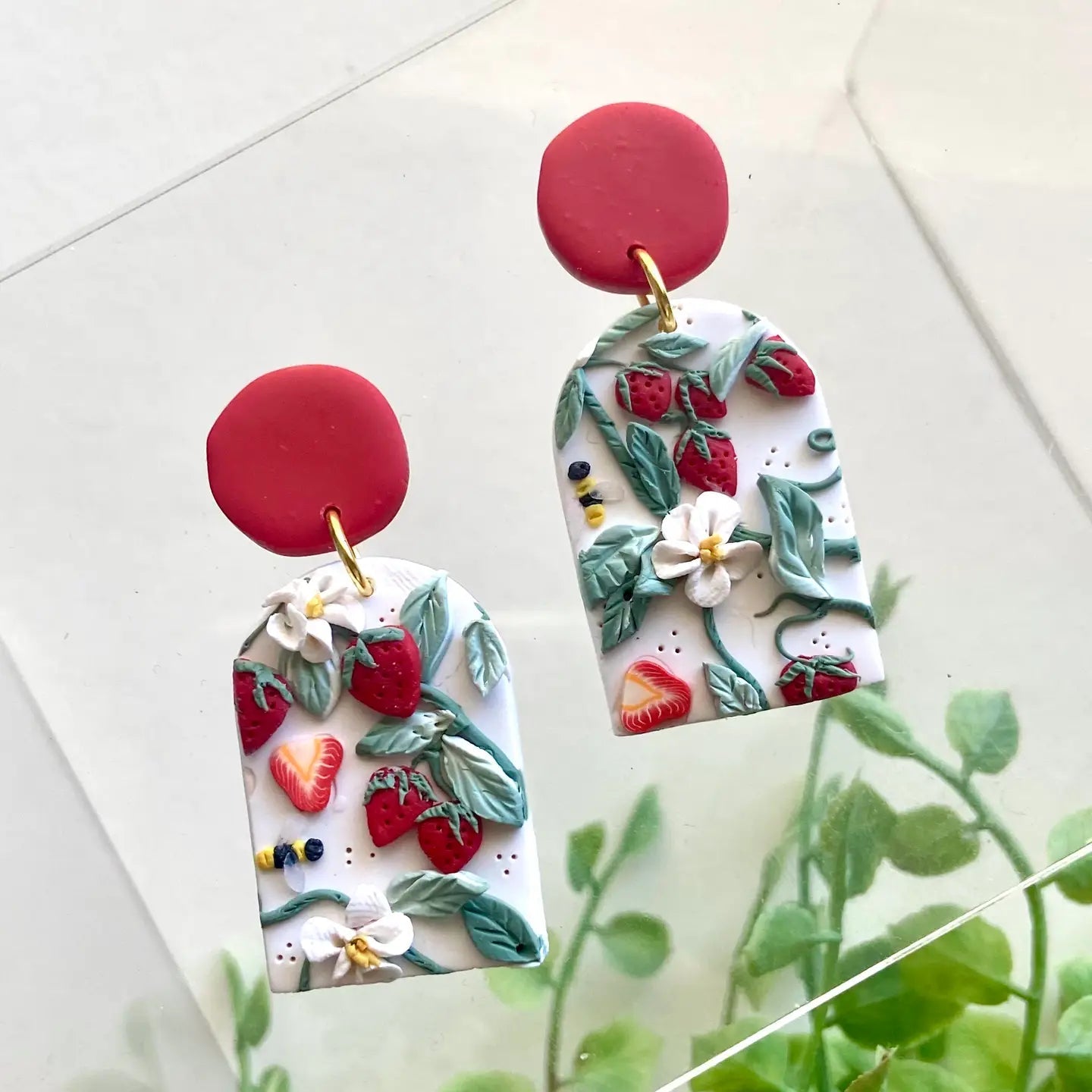 Gardenlight Adornments: Floral & Heart Earrings for Springtide (Choose Your Pair) - Myth & Ink: Worlds of C.A. Smith