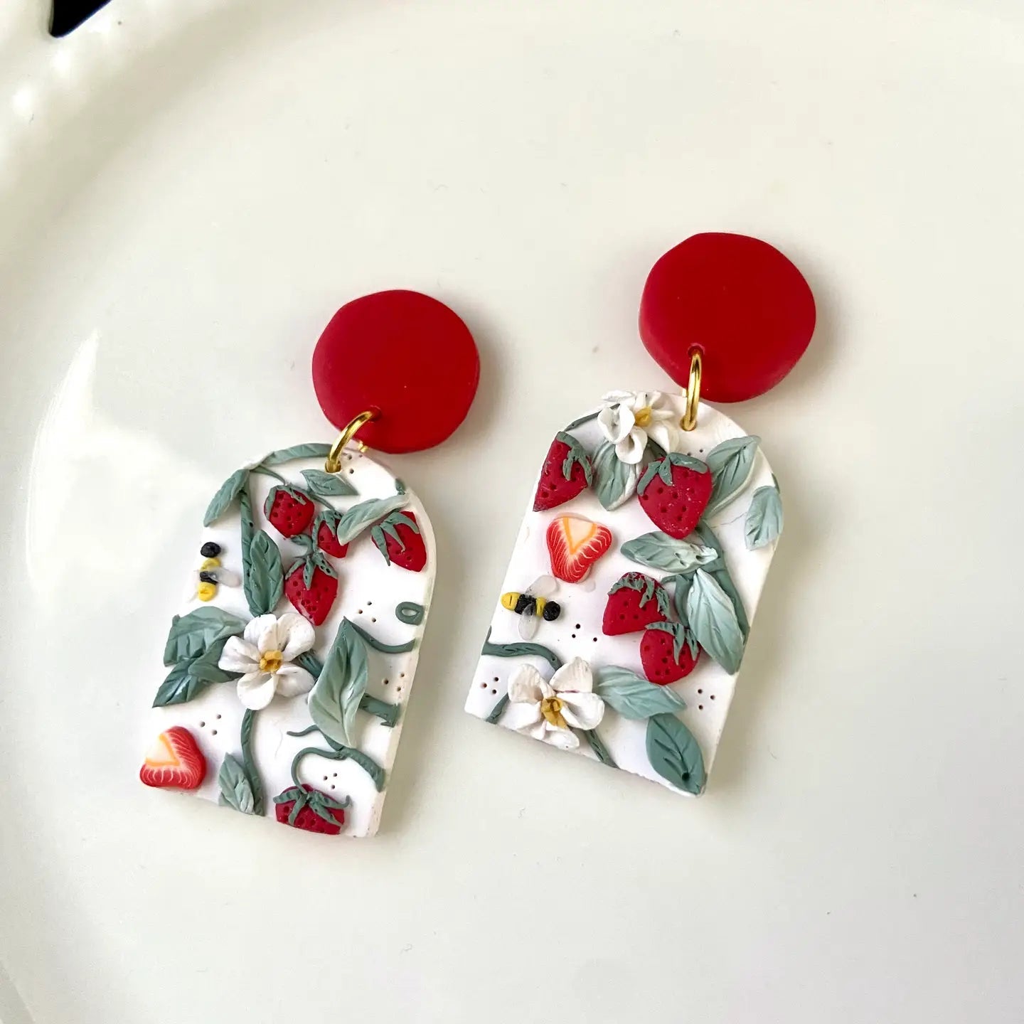 Gardenlight Adornments: Floral & Heart Earrings for Springtide (Choose Your Pair) - Myth & Ink: Worlds of C.A. Smith