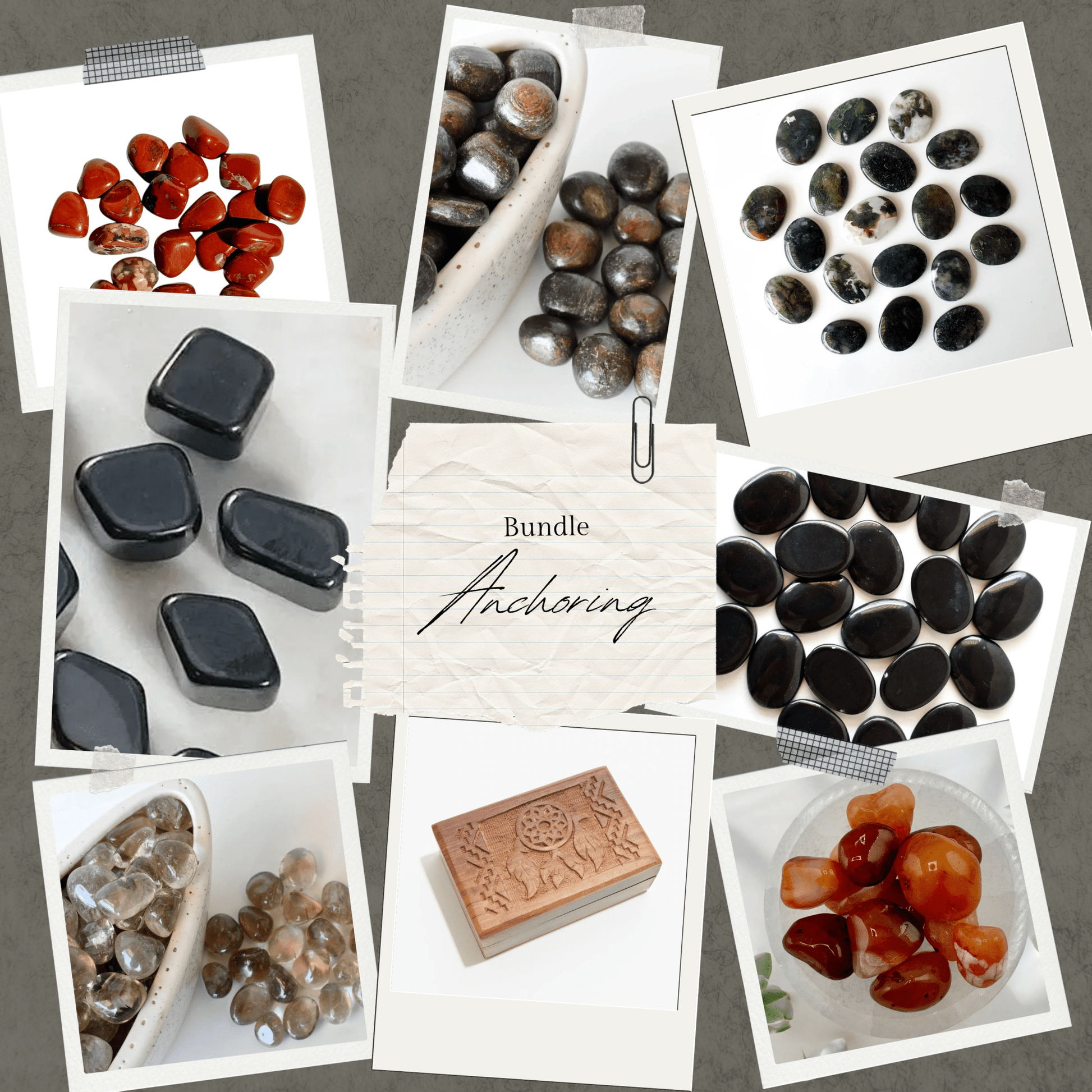 Grounding and Anchoring Tumbled Stone Set - Myth & Ink: Worlds of C.A. Smith