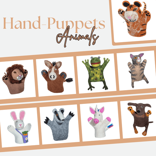Hand - felted Animal Hand Puppets - Myth & Ink: Worlds of C.A. Smith