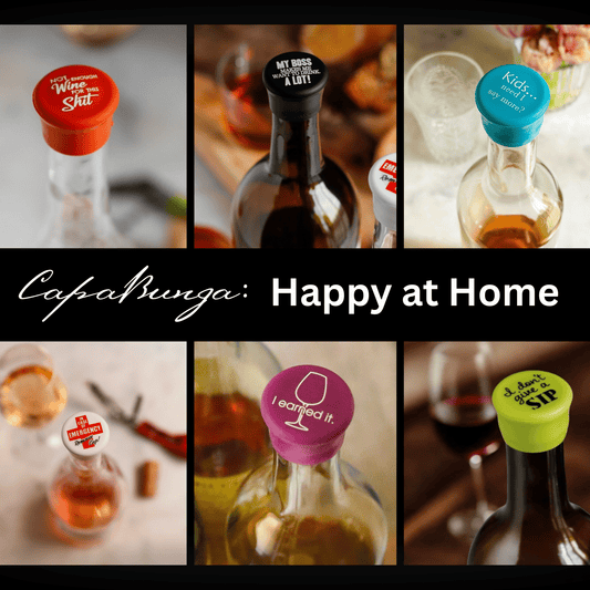 Happy at Home CapaBunga Wine Stoppers - Myth & Ink: Worlds of C.A. Smith