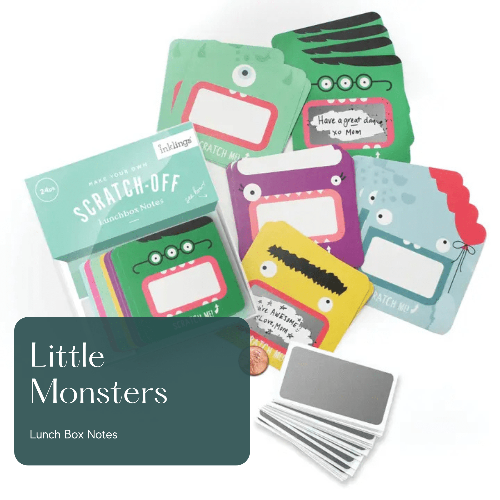 Little Monster Secret Message Lunchbox Notes - Myth & Ink: Worlds of C.A. Smith