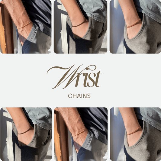 Matte Gold or Brass Wrist Chains - Myth & Ink: Worlds of C.A. Smith