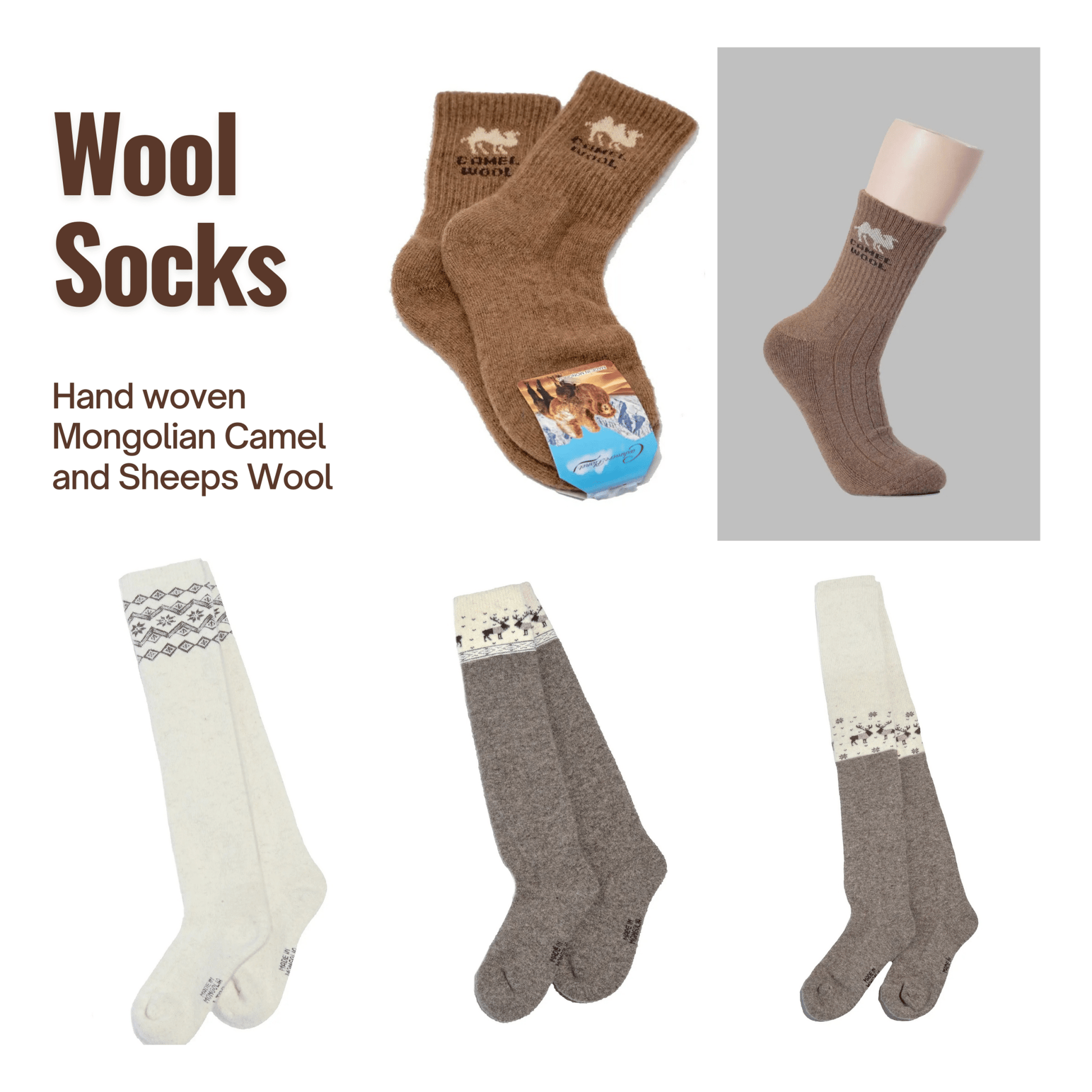 Mongolian Wool Socks - Myth & Ink: Worlds of C.A. Smith