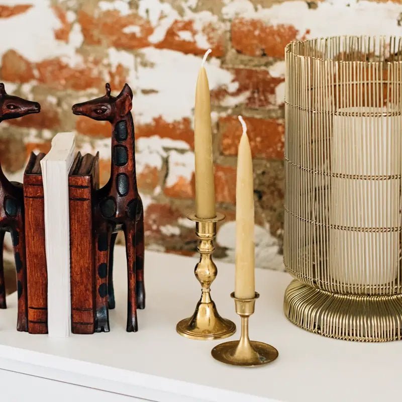 Natural Beeswax Taper Candles - Myth & Ink: Worlds of C.A. Smith