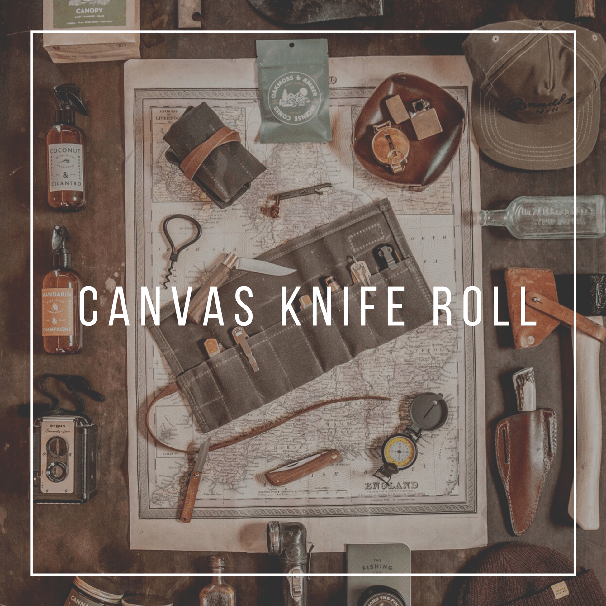 Nesta's Arsenal Keeper: Canvas Knife Roll - Myth & Ink: Worlds of C.A. Smith