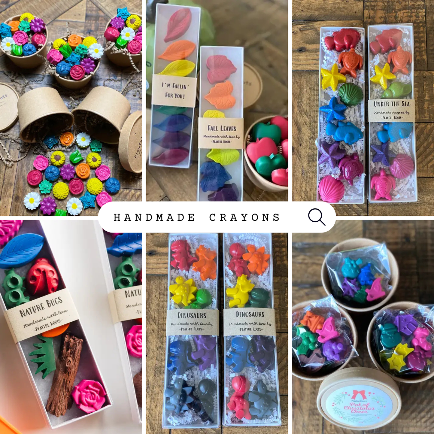 Playful Roots Handmade Crayon Sets - Myth & Ink: Worlds of C.A. Smith