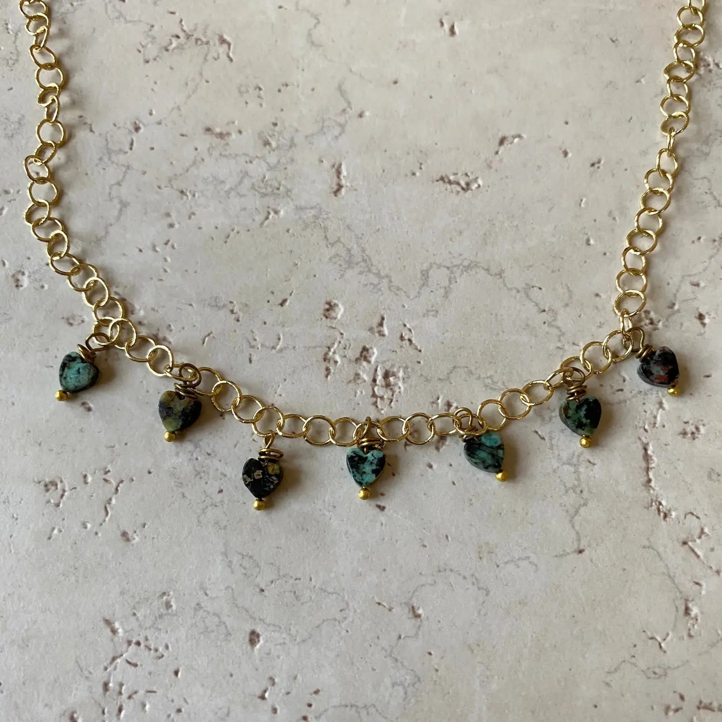Seven Hearts Stone Charm Necklace - Myth & Ink: Worlds of C.A. Smith
