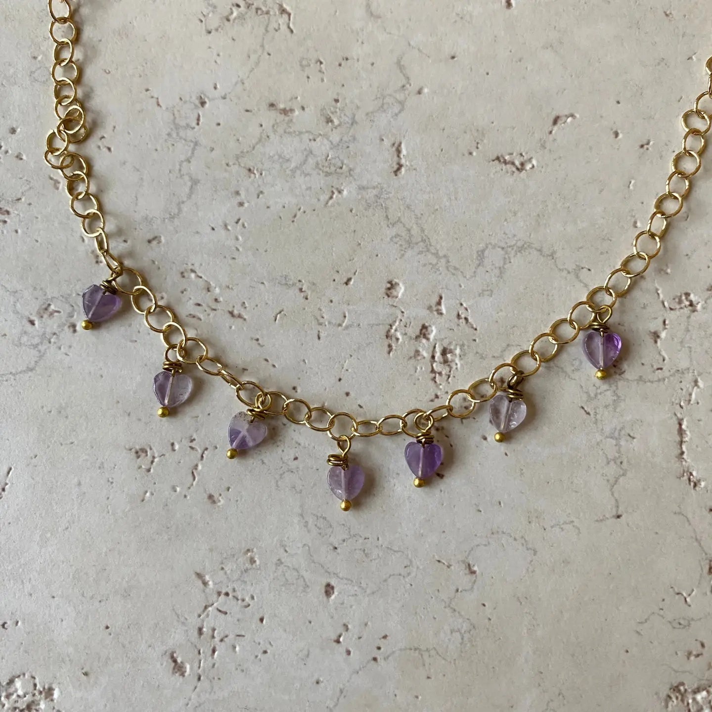 Seven Hearts Stone Charm Necklace - Myth & Ink: Worlds of C.A. Smith