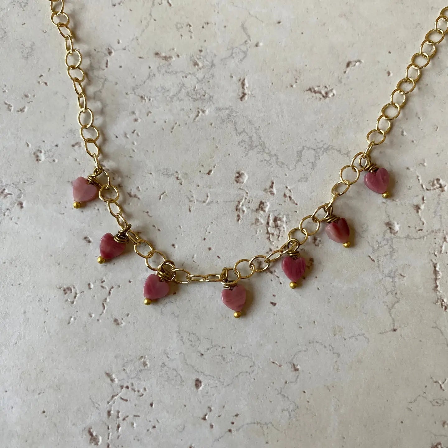 Seven Hearts Stone Charm Necklace - Myth & Ink: Worlds of C.A. Smith