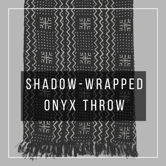 Shadow - Wrapped Onyx Throw - Myth & Ink: Worlds of C.A. Smith