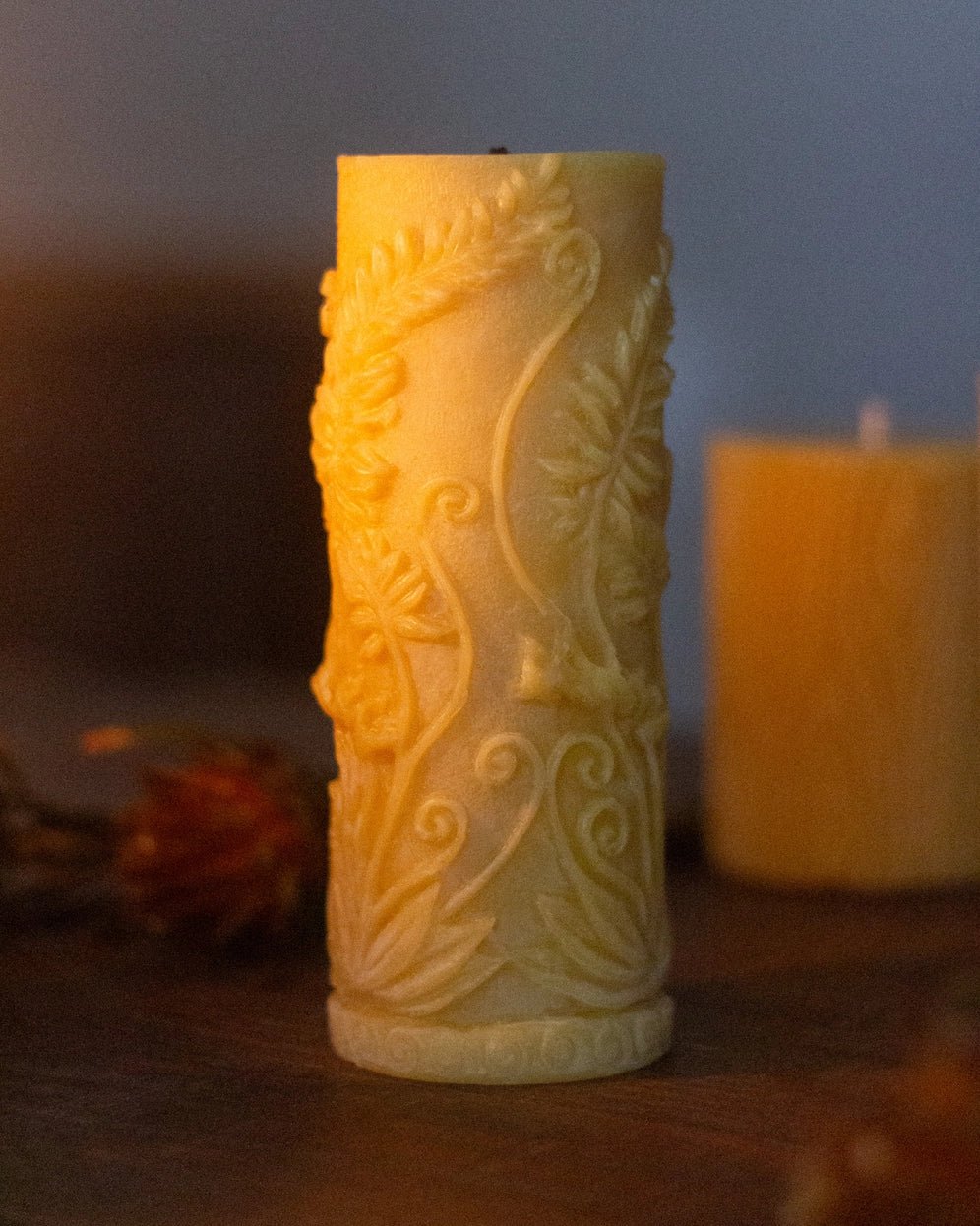 Spring Shapes Candle Collection – Carved Egg, Fern Pillar, & Bunny - Myth & Ink: Worlds of C.A. Smith
