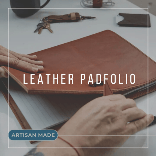 Streamlined Leather Padfolio - Myth & Ink: Worlds of C.A. Smith