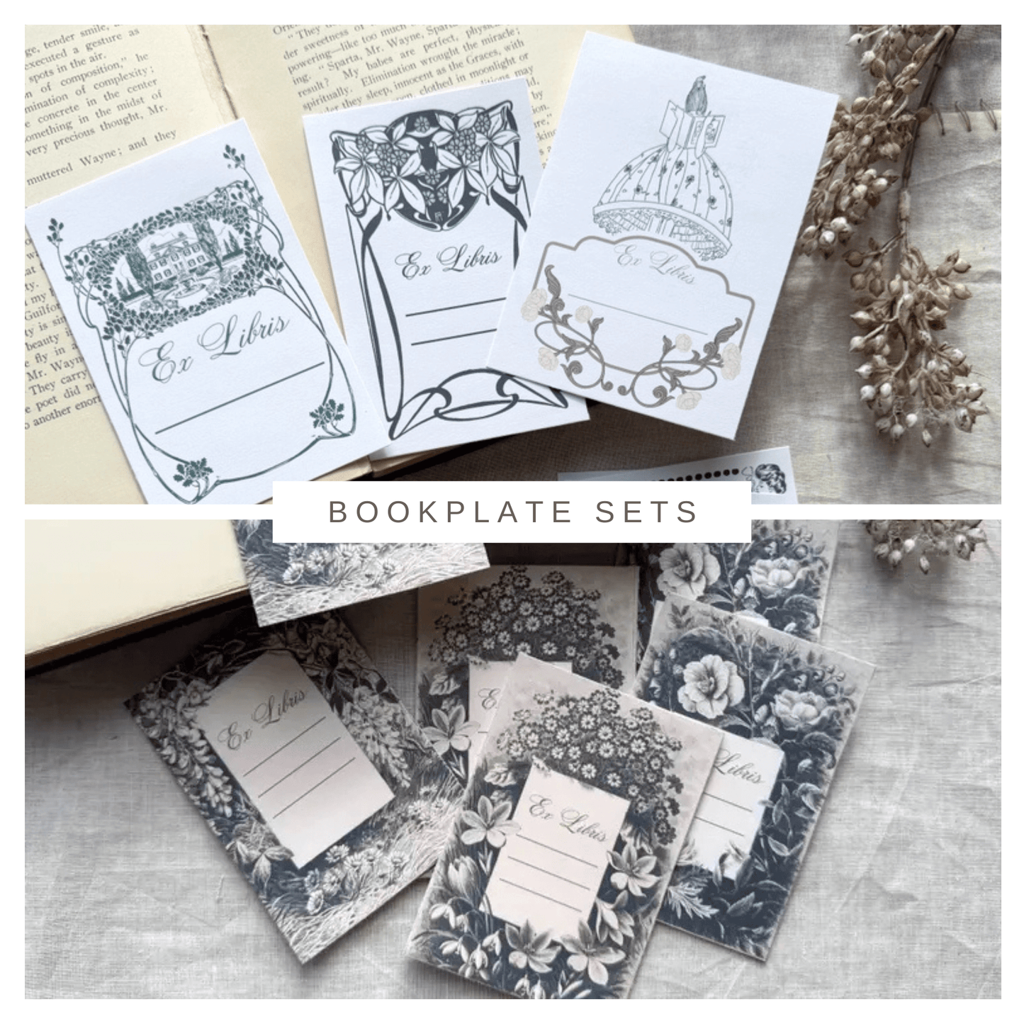 The Archivist’s Vintage Bookplate Set - Myth & Ink: Worlds of C.A. Smith