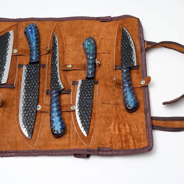 The Field Kitchen Hand-Forged Knife Set - Myth & Ink: Worlds of C.A. Smith