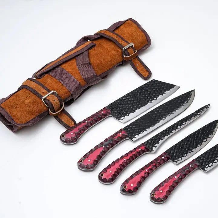 The Field Kitchen Hand-Forged Knife Set - Myth & Ink: Worlds of C.A. Smith