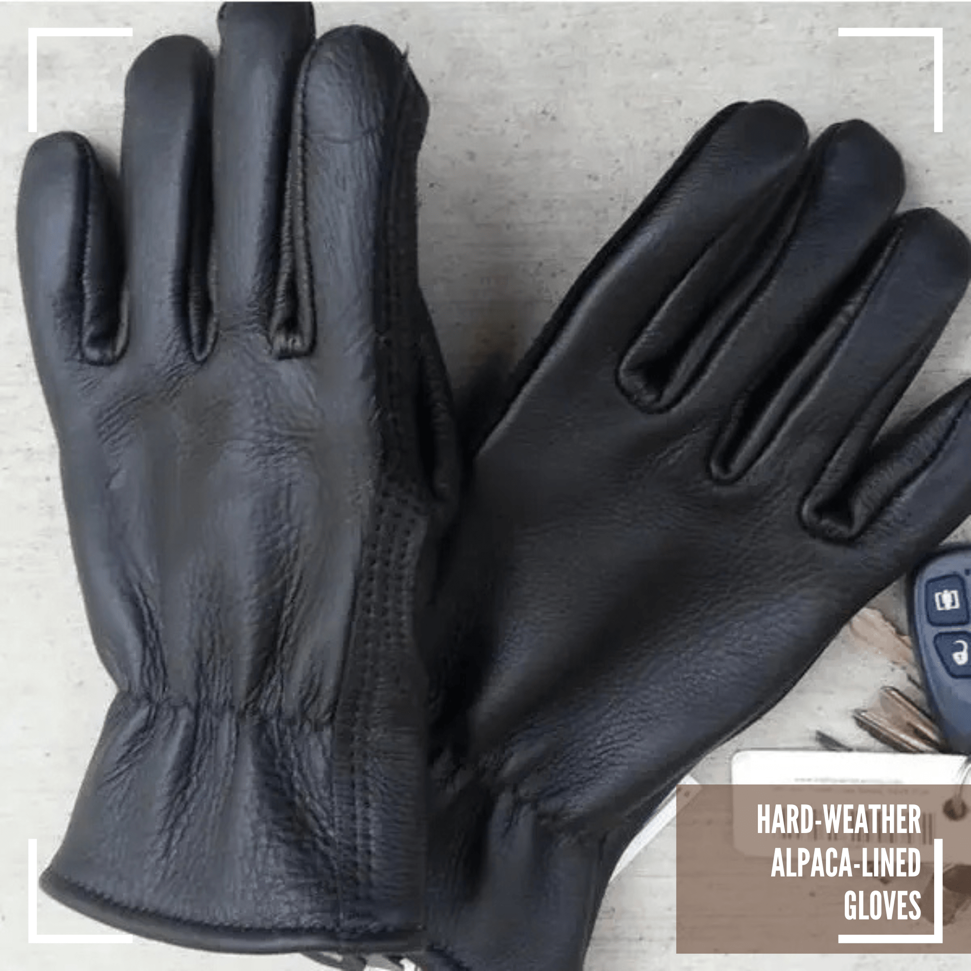 The Hard - Weather Alpaca - Lined Leather Gloves - Myth & Ink: Worlds of C.A. Smith