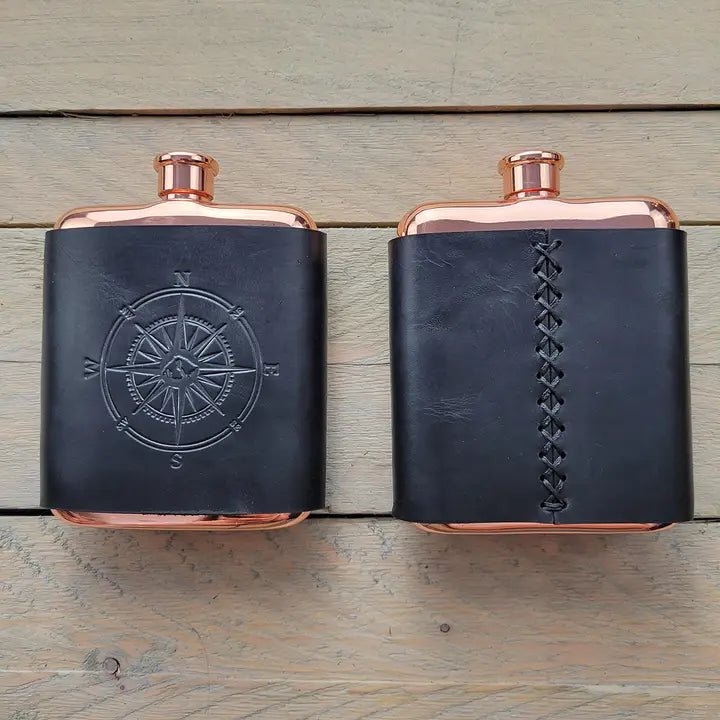 The Ironhide Leather - Wrapped Flask - Myth & Ink: Worlds of C.A. Smith