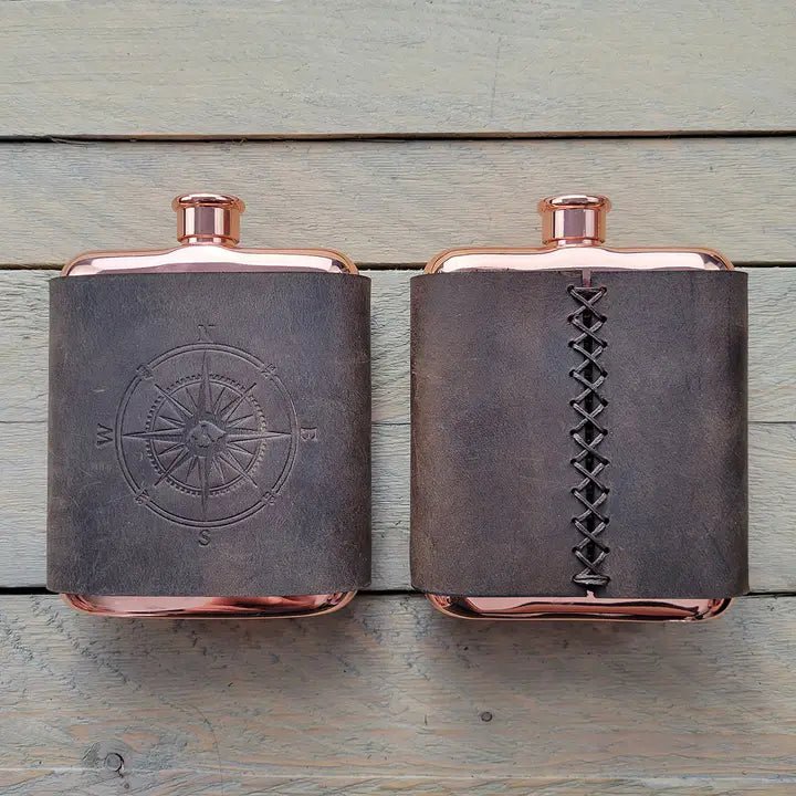 The Ironhide Leather - Wrapped Flask - Myth & Ink: Worlds of C.A. Smith