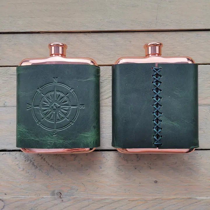 The Ironhide Leather - Wrapped Flask - Myth & Ink: Worlds of C.A. Smith