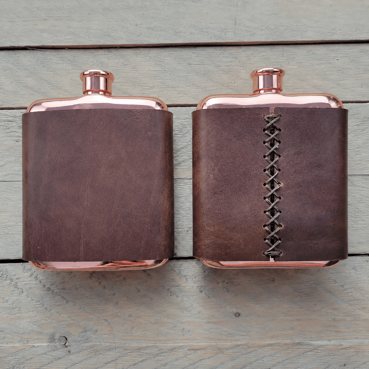 The Ironhide Leather - Wrapped Flask - Myth & Ink: Worlds of C.A. Smith