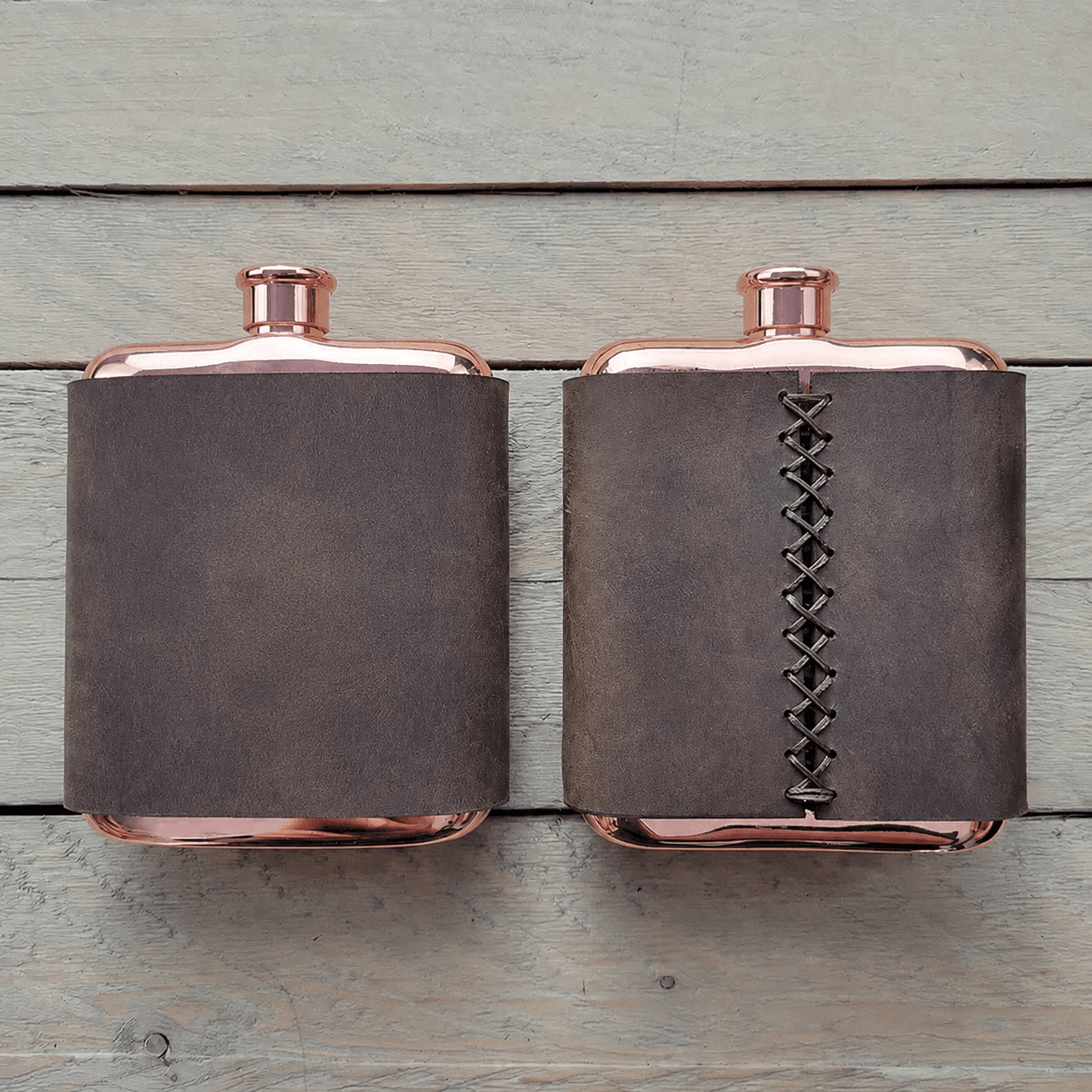 The Ironhide Leather - Wrapped Flask - Myth & Ink: Worlds of C.A. Smith
