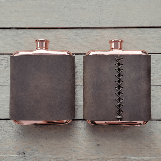 The Ironhide Leather - Wrapped Flask - Myth & Ink: Worlds of C.A. Smith
