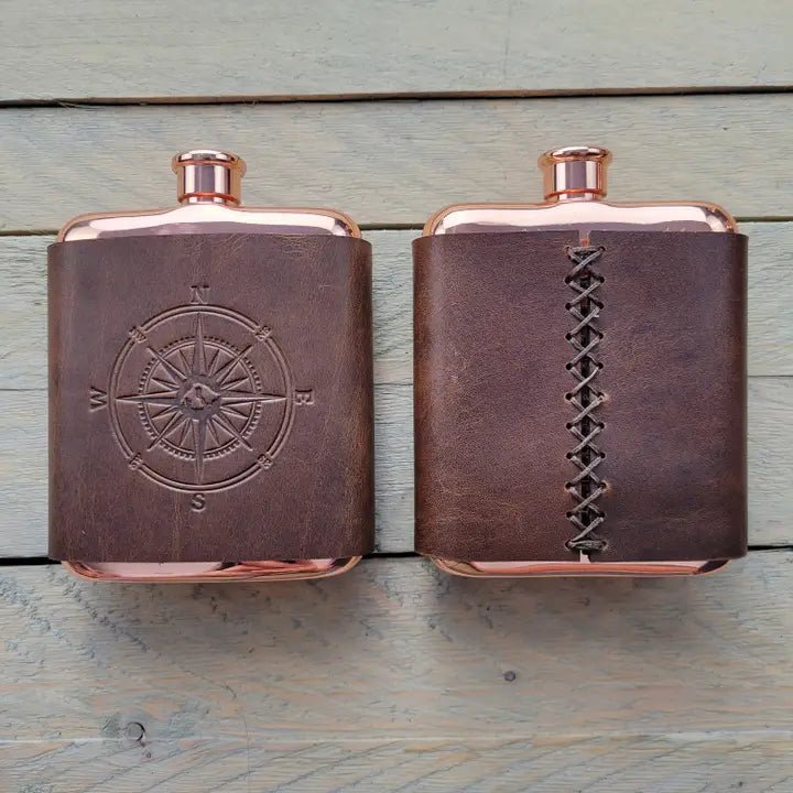 The Ironhide Leather - Wrapped Flask - Myth & Ink: Worlds of C.A. Smith